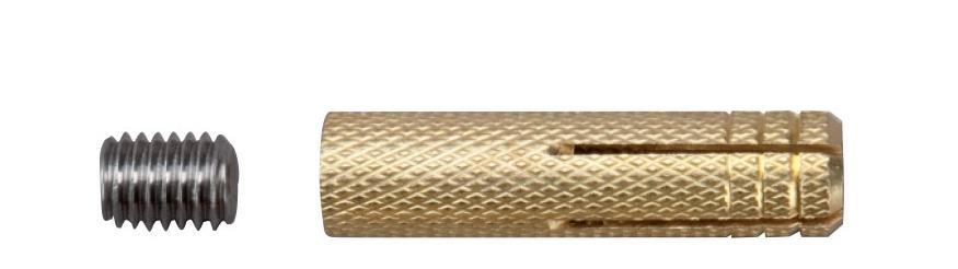 Messing deuvel M8x40 incl. Inbus - Hoogtebouten en wandbouten - Boels ...